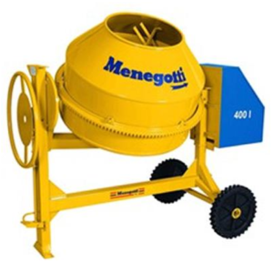 Betoneira 400L c/ motor monofasico ou trifasico Menegotti